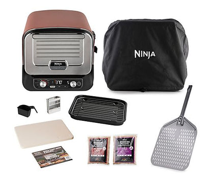 Ninja Woodfire Outdoor Pizza Oven & Smoker, Pizza Peel & Cover OO101UKQ