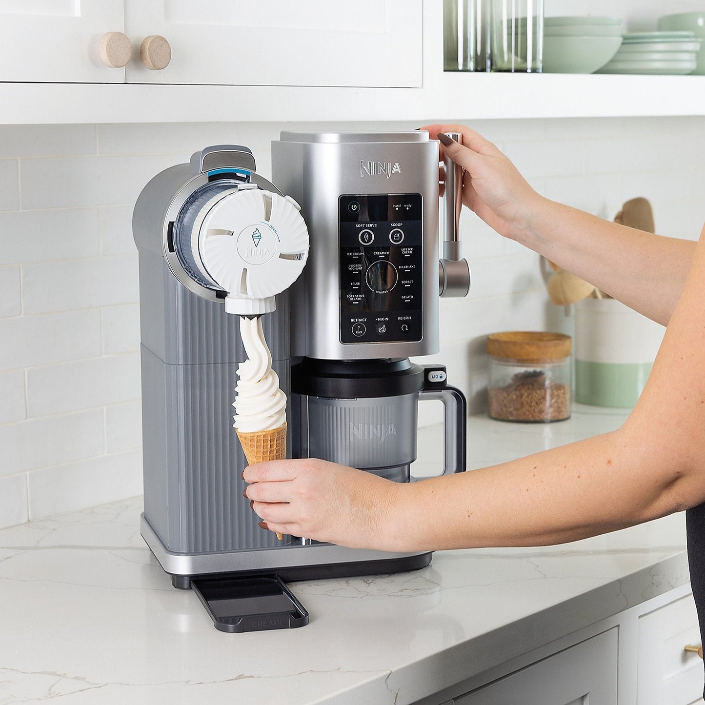 Ninja Swirl by CREAMi Soft Serve & Ice Cream Machine NC701UK