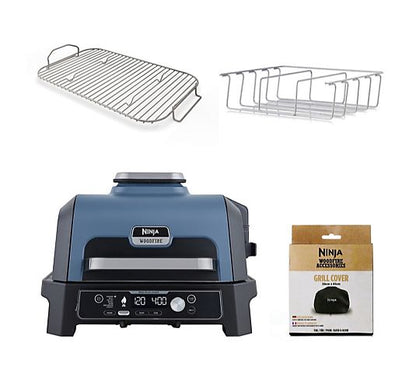 Outlet Ninja Woodfire Pro Connect XL Electric BBQ Grill & Smoker